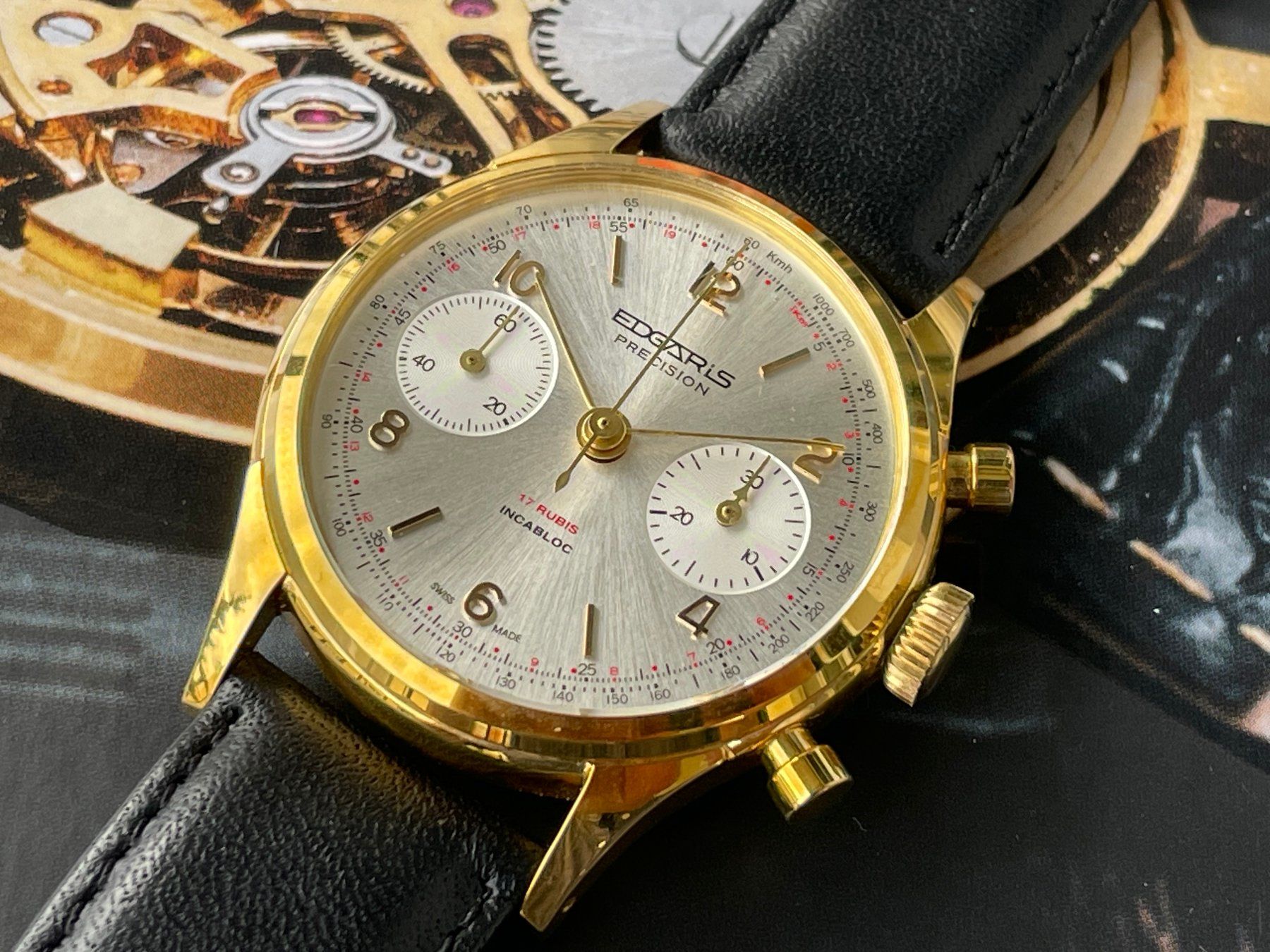 Orologi: Edgaris Vintage Chronograph NOS – Nuovo (secondo la descrizione) da St. Gallen venduto da sqzxm72 1