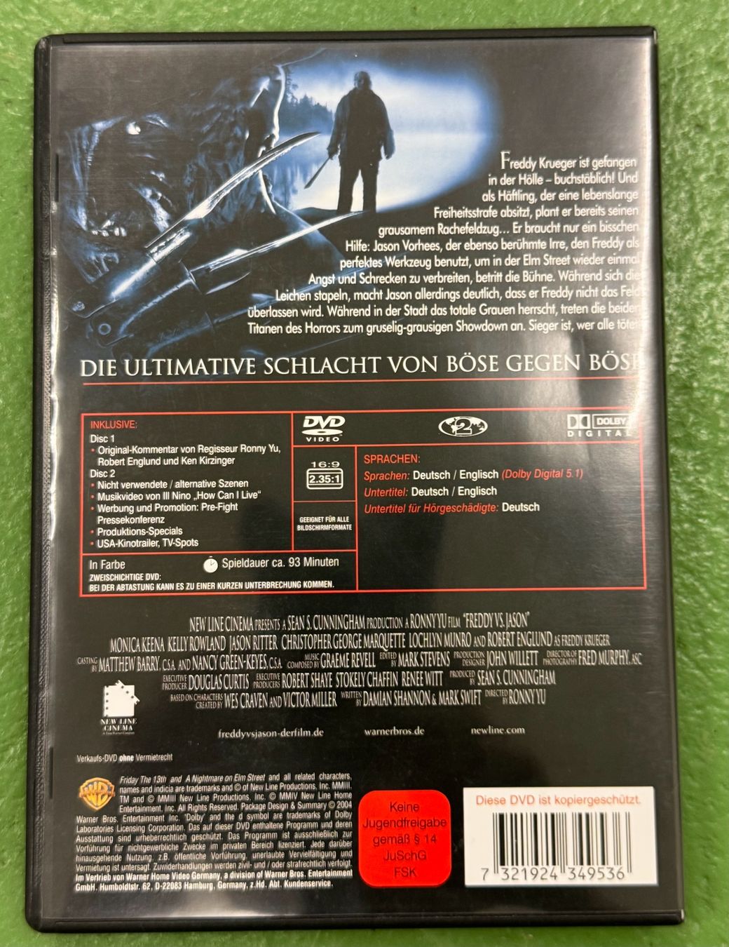 Tutti i DVDs: Freddy VS Jason  (2 Disc Edition) – Usato da Basel venduto da Ostschweiz06 2