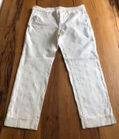 Mac Sommer Jean. Weiss, Blumenmuster, Grösse 42