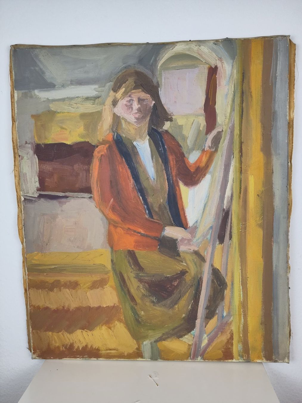 Dipinti: ANNI FREY Figur im Innenraum Ölbild – Usato da Zug venduto da RepTCG 1