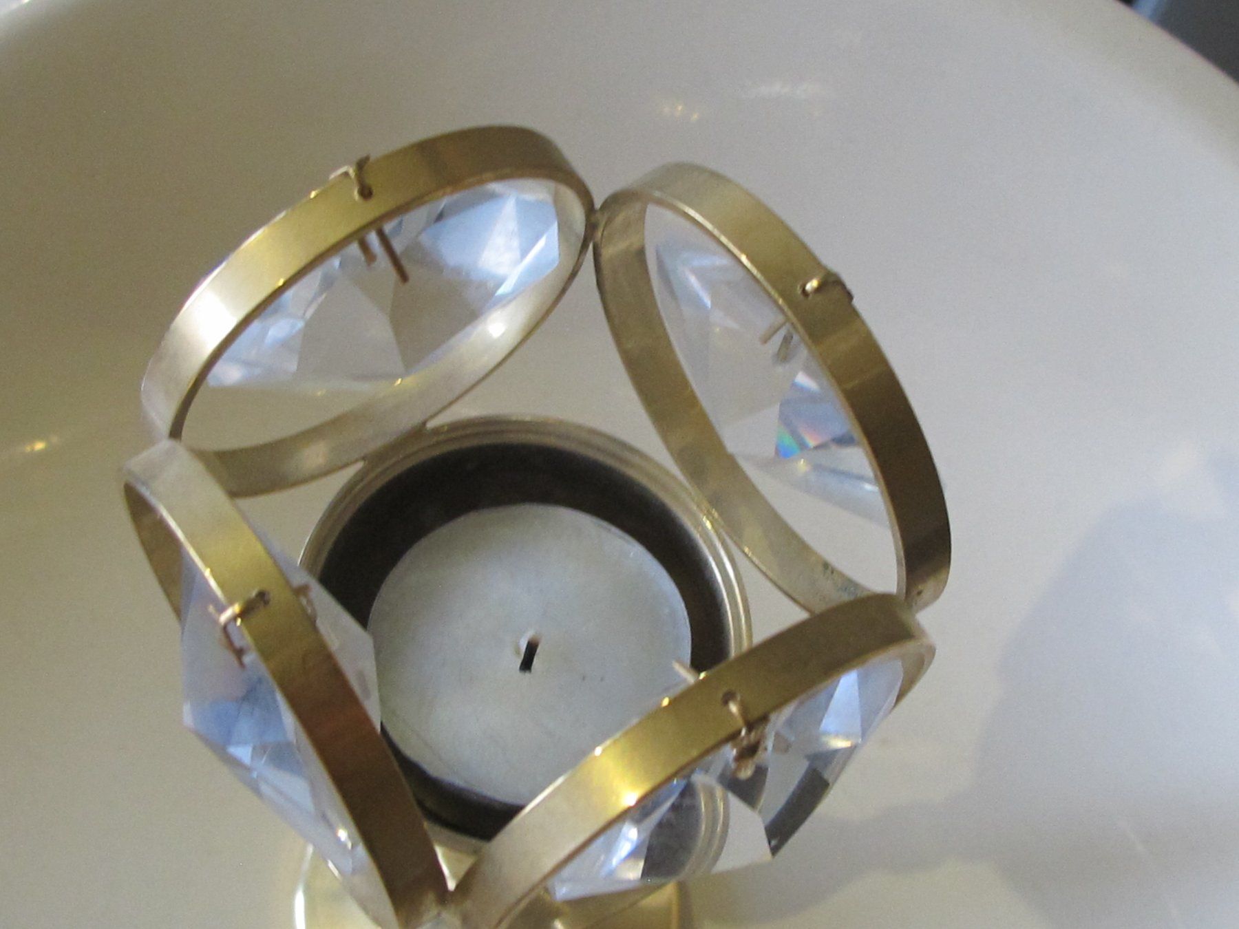 Portacandele: Teelichthalter Oder Kerzenständer Messing Mit 4 Kristallen – Usato da Altnau venduto da AntonioPriveWatches 6