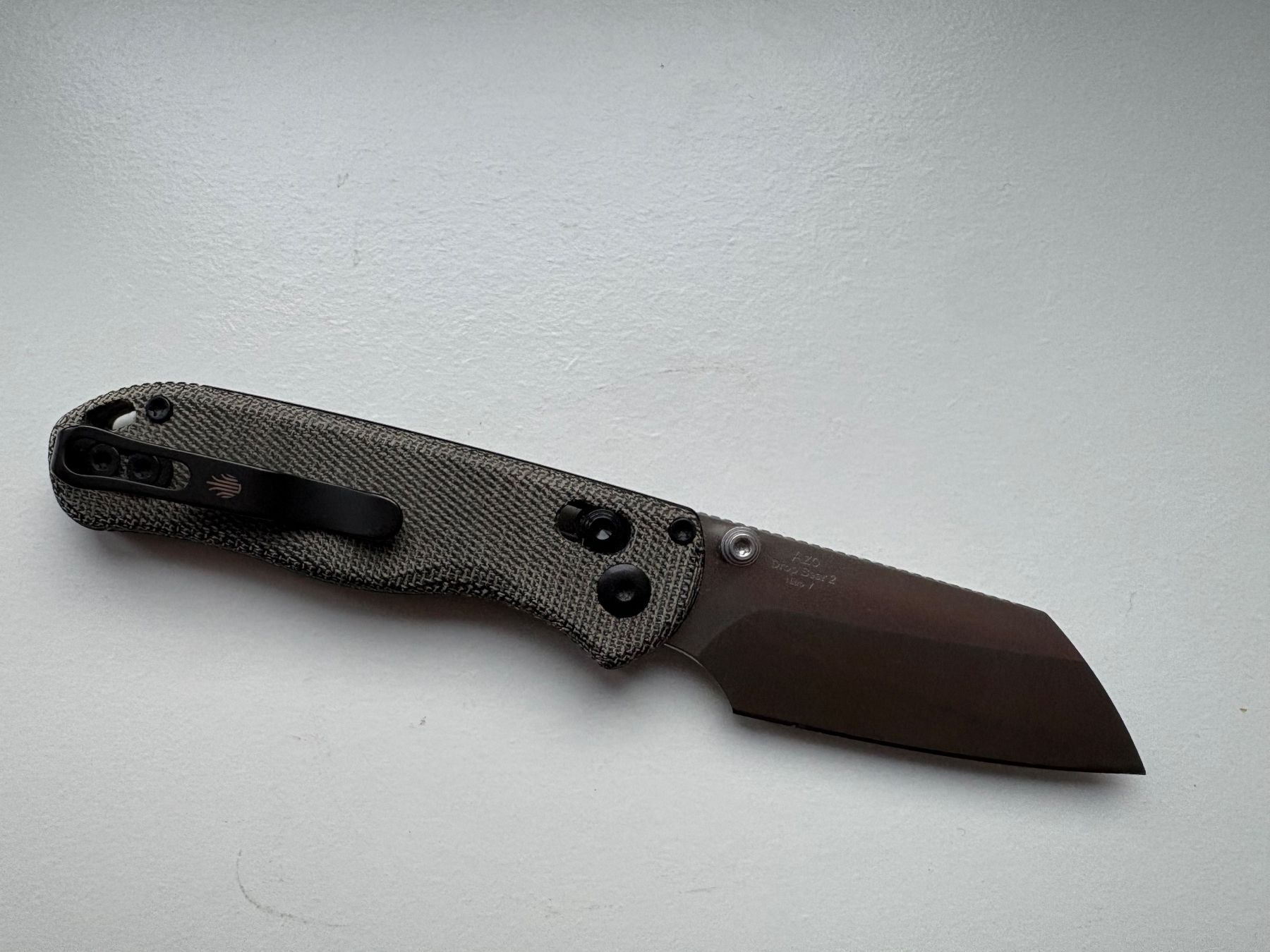 Couteaux de poche: Kizer Drop Bear 2 Black Micarta Sheepsfoot EDC – Neuf (Voir description) à Kreuzlingen par ROMANR1 2