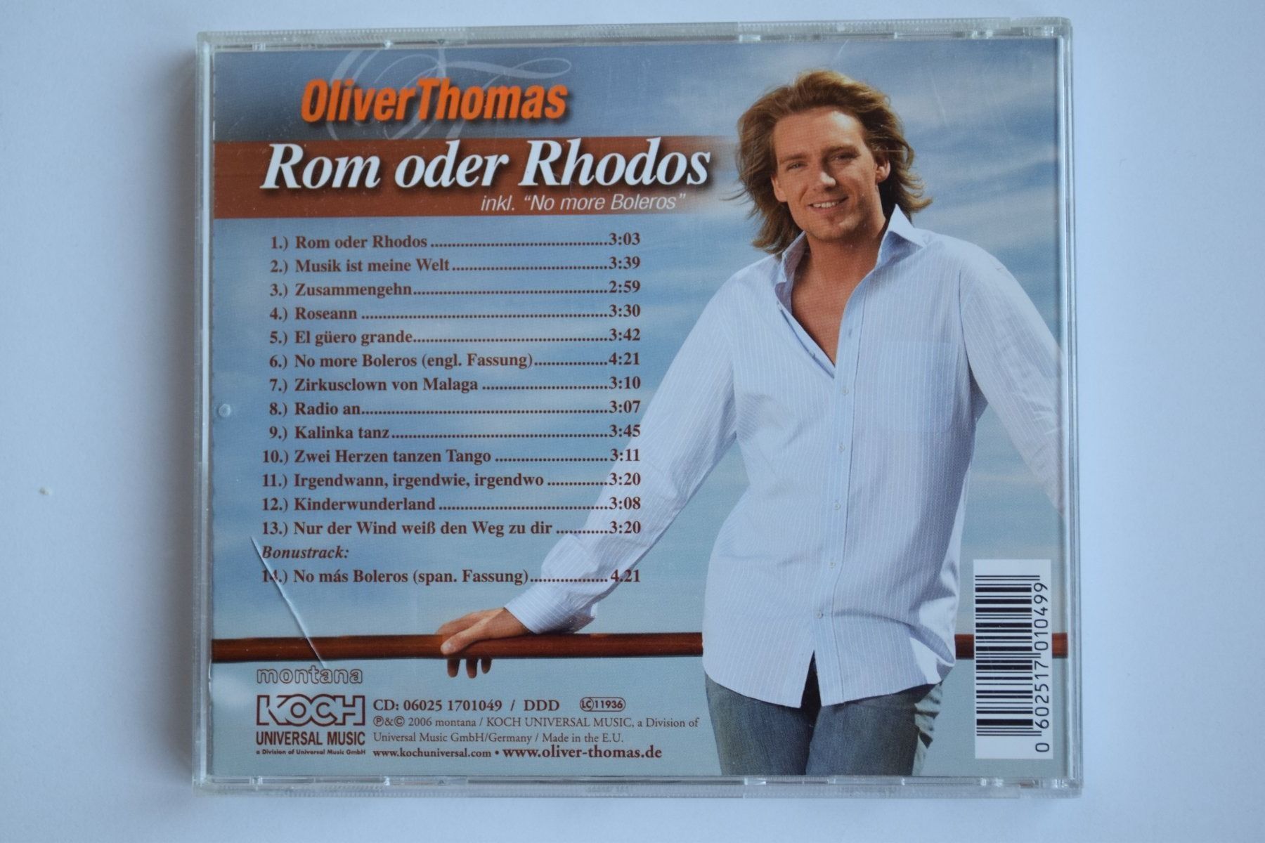 CD: Oliver Thomas: Rom oder Rhodos (438) – Usato da Reutigen venduto da DONDON55 1