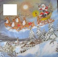 Serviette sleigh ride (w540) 2Stk.
