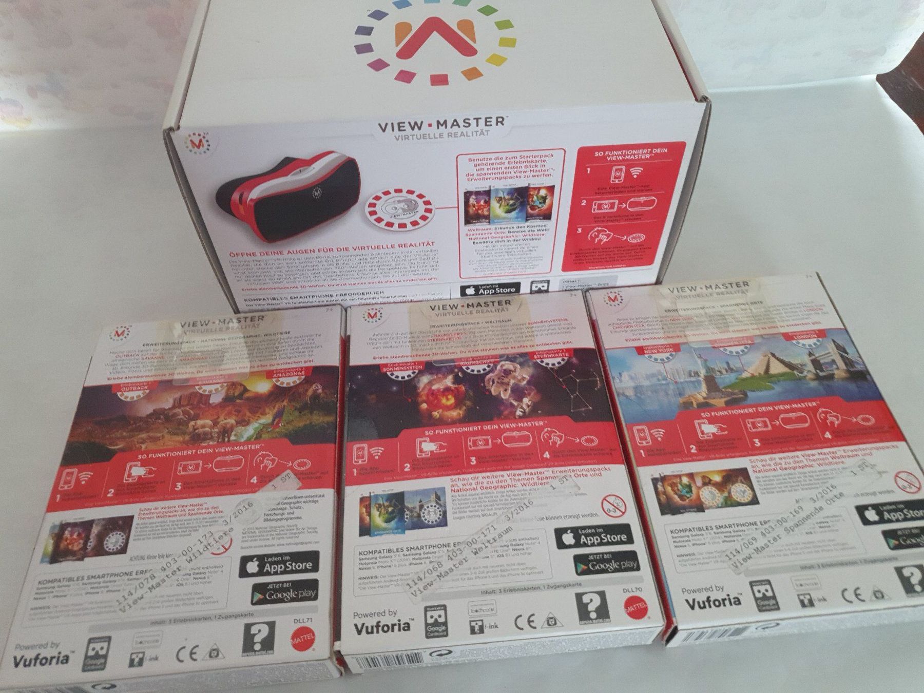View-master Giocattoli: View Master Starterpack und 3 Erweiterungspacks Neu OVP – Nuovo (secondo la descrizione) da Wiler b. Seedorf venduto da Peterundpaul 1