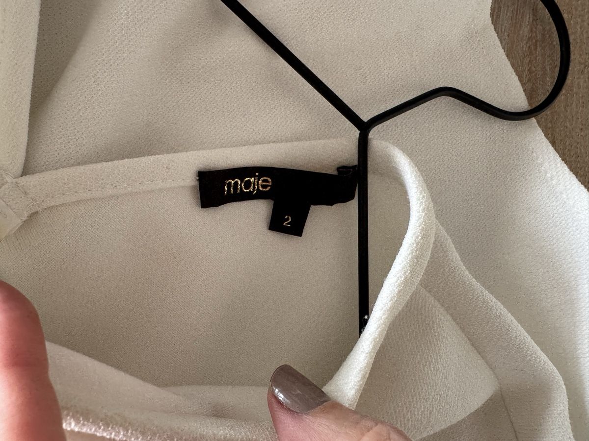 Maje Vestiti: Maje Kleid weiss Grösse 2 – Usato da Pfäffikon ZH venduto da Korinschen 2