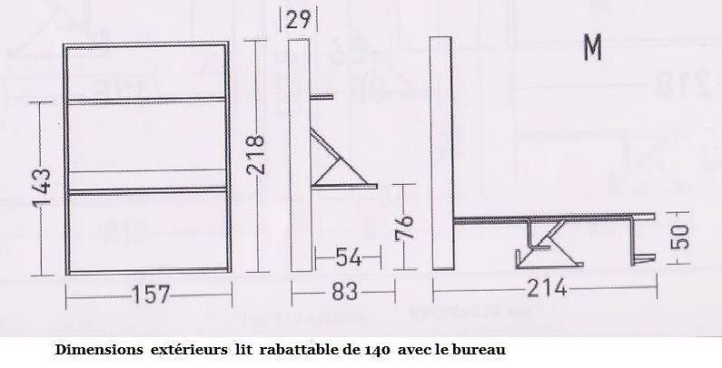 Letti: Lit escamotable avec bureau devant . Articles neufs – Nuovo e nell'imballaggio originale da Lausanne venduto da casa56 3