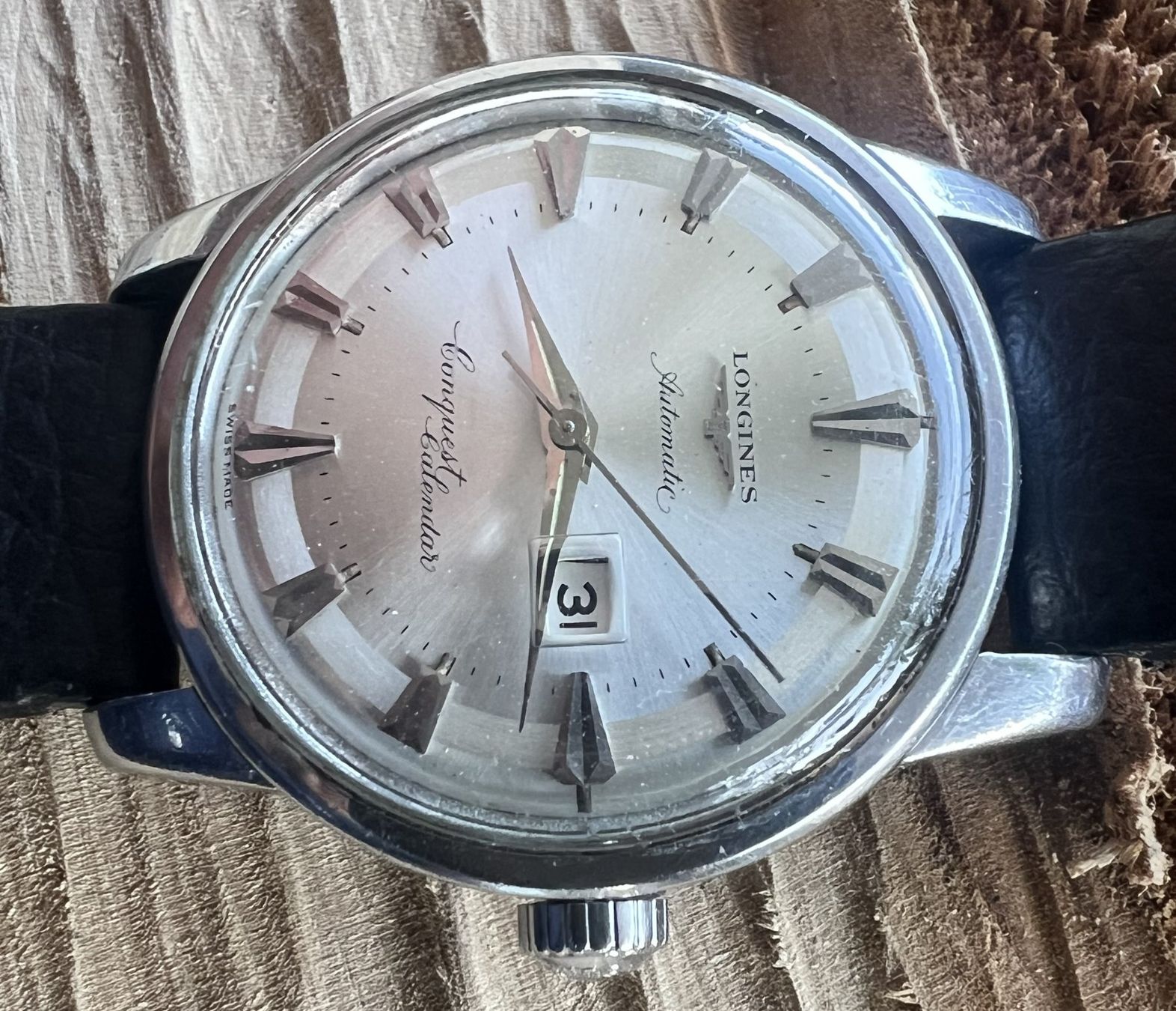 Longines Orologi: Longines Conquest Calendar Automatic1956 Pie-Pan – Usato da Pratteln venduto da bas_7gds 7