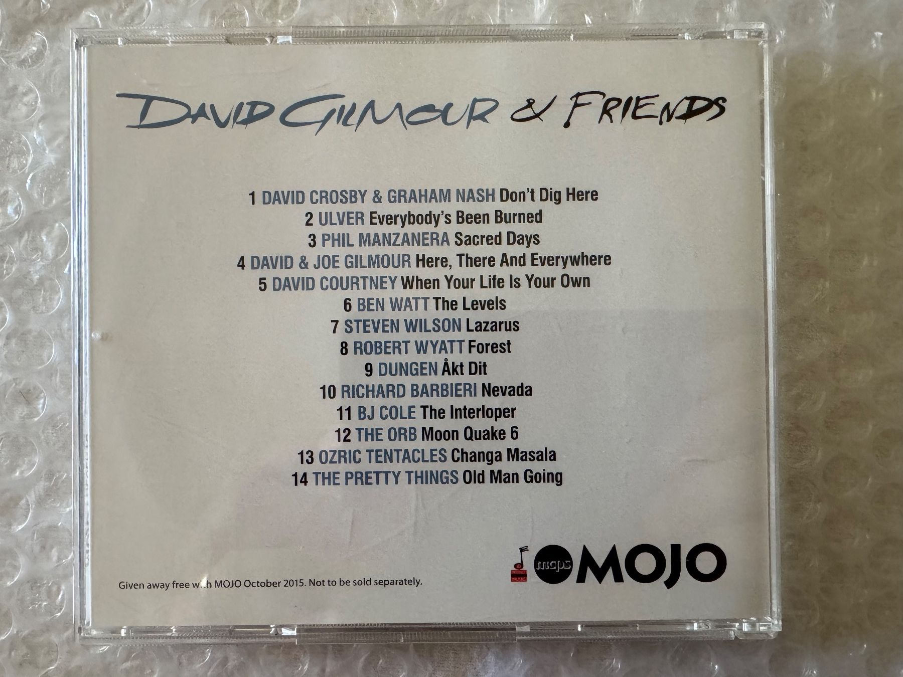 CD: David Gilmour & Friends / Mojo Magazine Recordings – Nuovo (secondo la descrizione) da Duggingen venduto da Kisha010 4