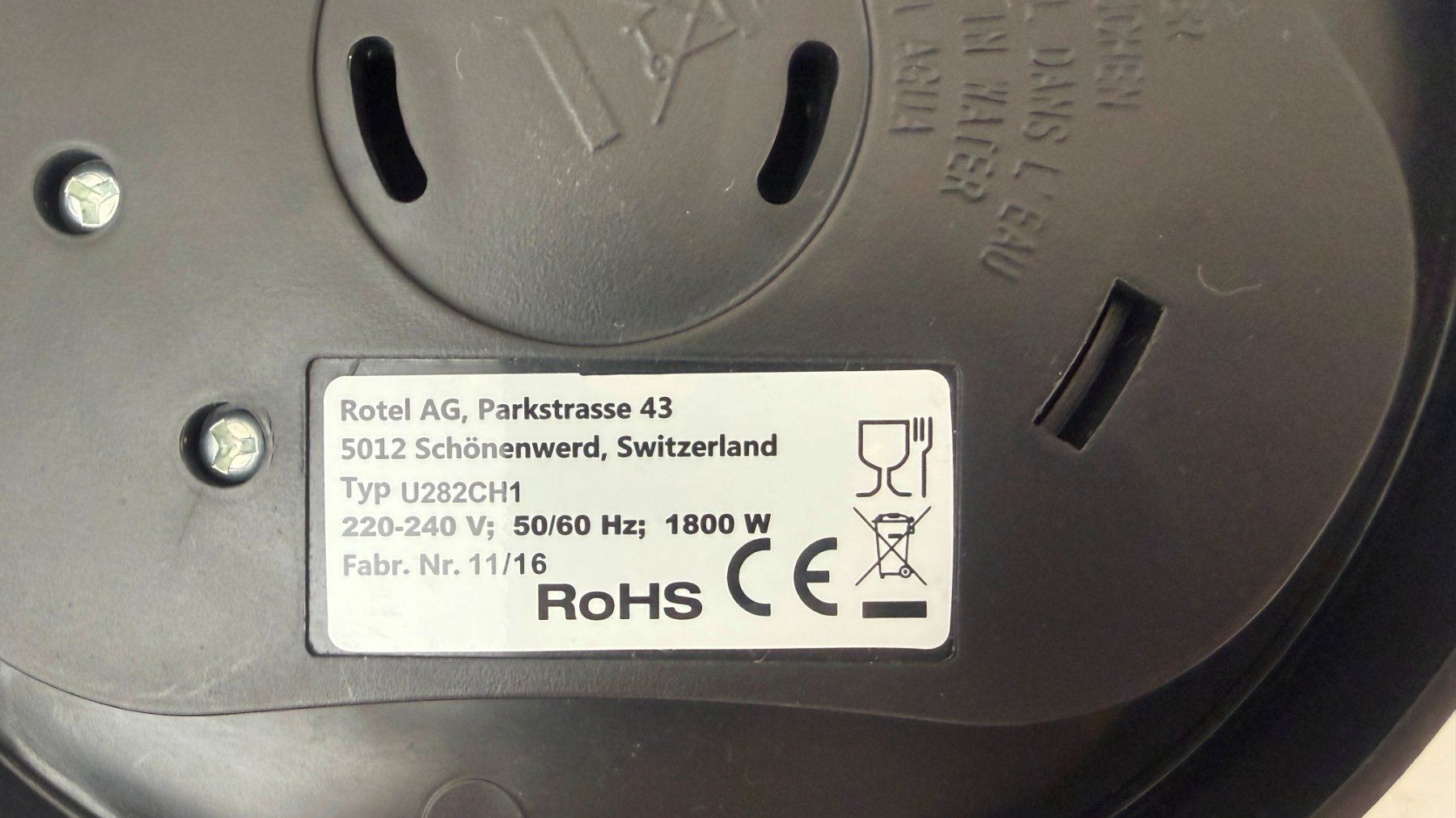 Rotel Wasserkocher: Rotel Wasserkocher 1L Chromstahl – Gebraucht aus Lodrino von mediwell 8