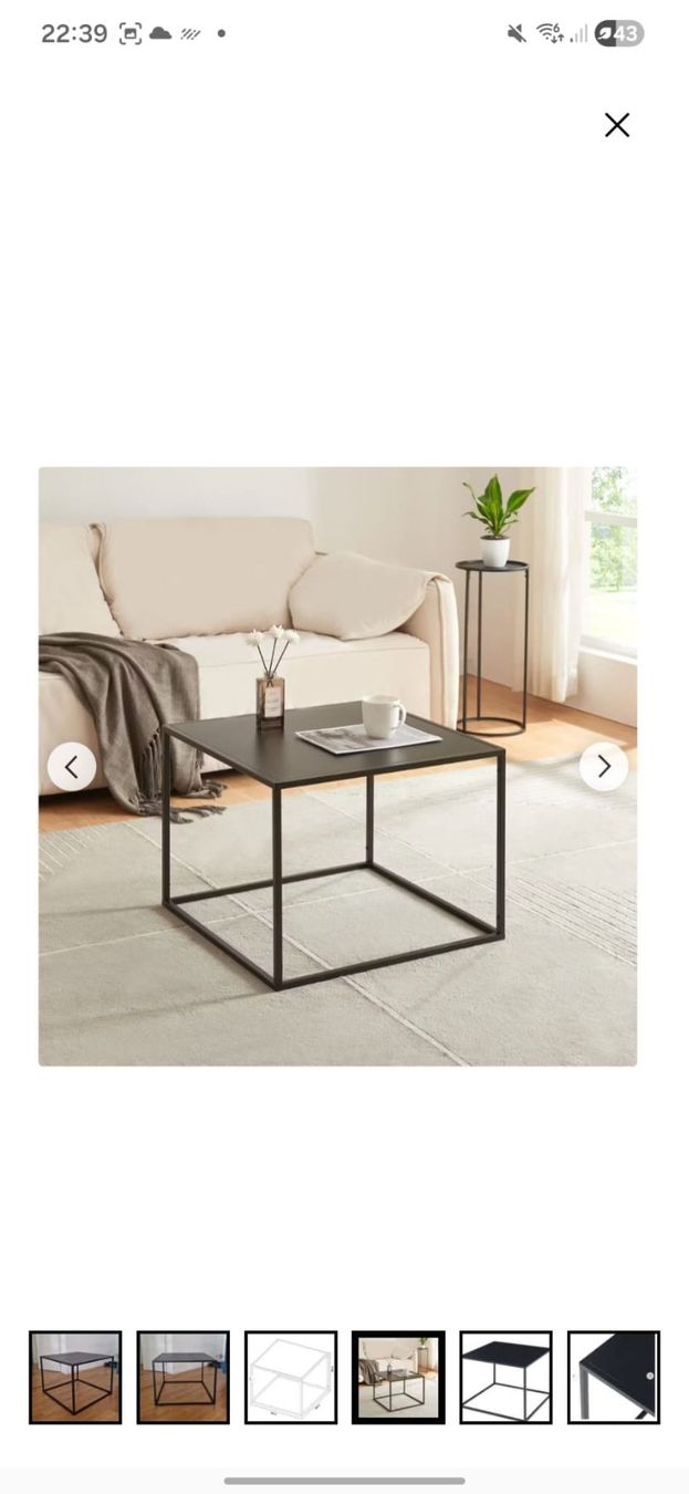 Ikea Tavoli: Schwarzer Cube-Couchtisch – Usato da Glattpark(Opfikon) venduto da GiuAp 3