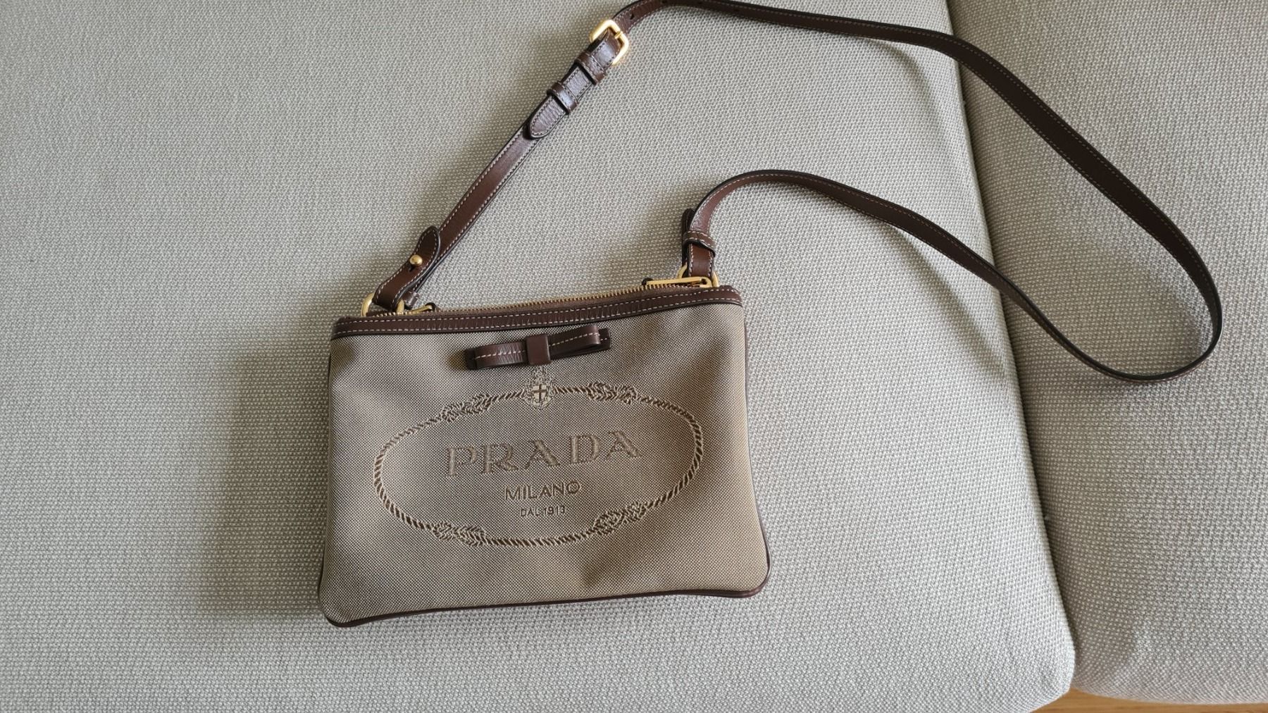 Prada Borse da donna: Prada  klein tasche braun canavas – Usato da Minusio venduto da Ninfa54