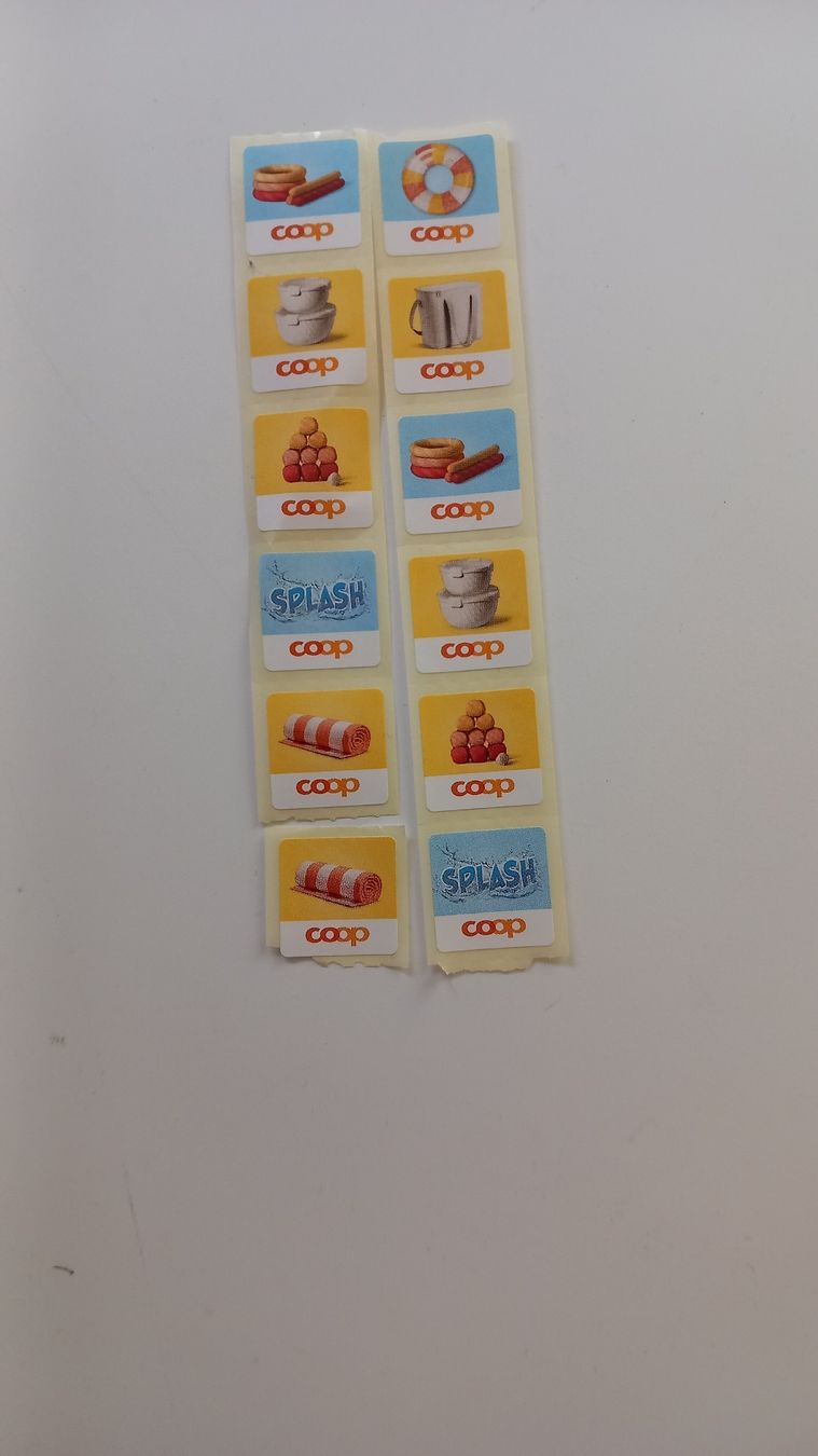 Coop Raccolte di bollini & punti: 12 Coop splash Märkli gratis – Nuovo (secondo la descrizione) da Pieterlen venduto da Hofnarr