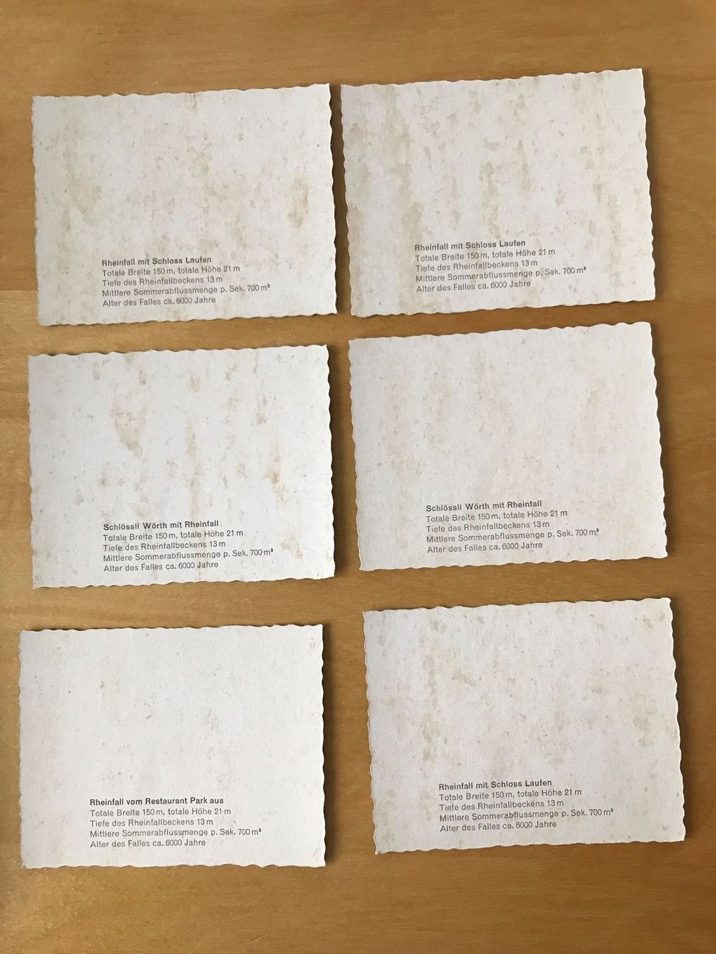 Cartoline postali: Alte Ansichtskarten vom Rheinfall in Plastikhülle / 9x7 cm – Usato da Stettlen venduto da togram4 2