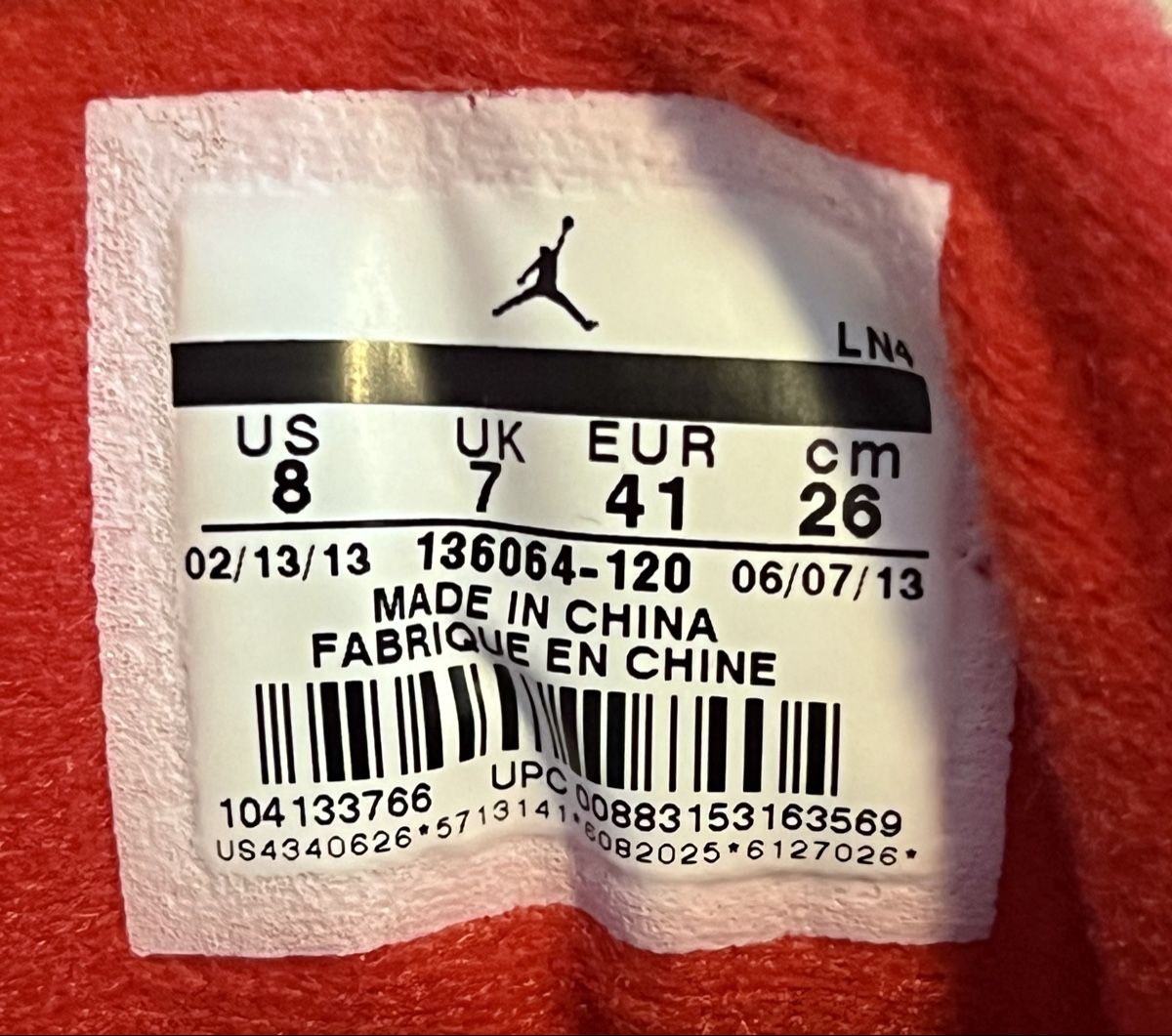 Jordan Scarpe da uomo: Jordan 3 Retro firered (2013) Gr.41 – Nuovo e nell'imballaggio originale da Emmenbrücke venduto da ThomiE01 5