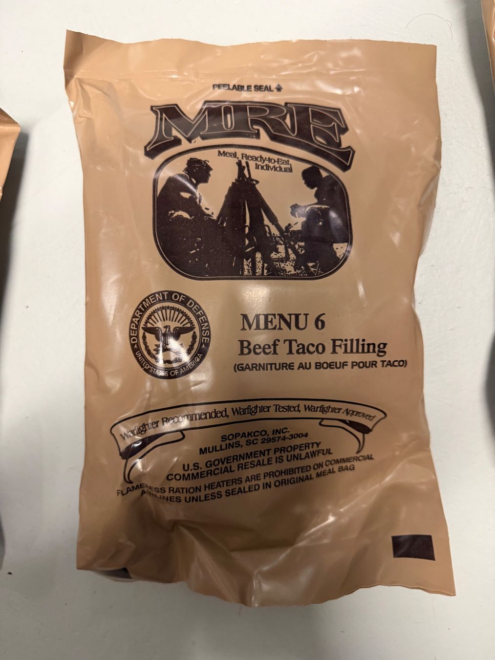 Lebensmittel & Spezialitäten: Original US Army Ration MRE Notration – Neu und originalverpackt aus Sattel von yas_cj5q 2