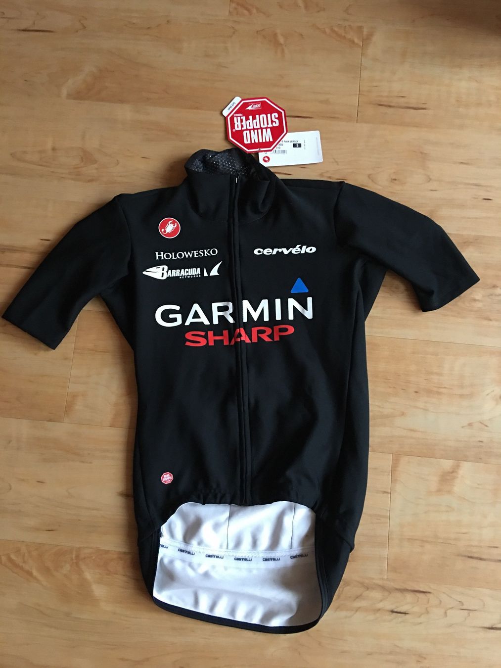 Castelli Canottiere & Pantaloni: Castelli gabba garmin sharp ef windstopper small – Usato da Appenzell venduto da classiccyclingkits