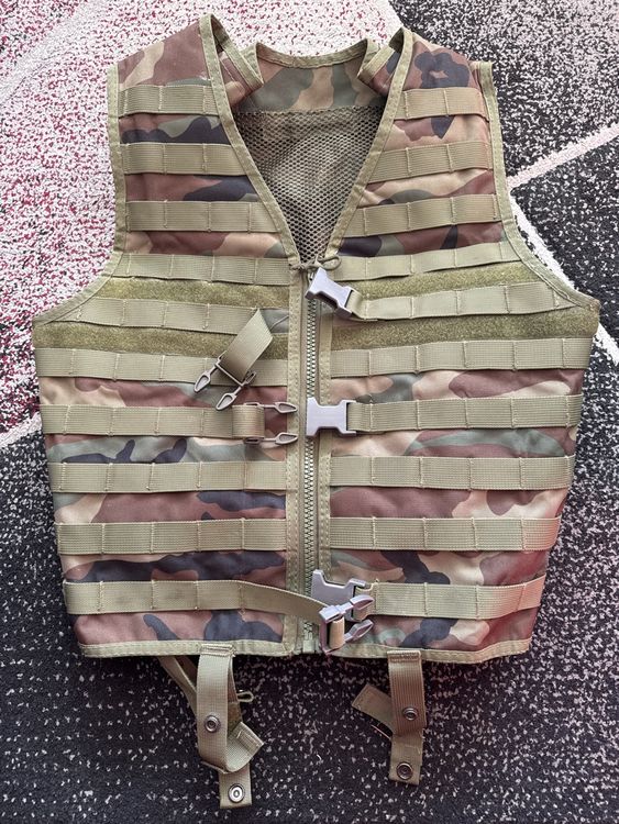 Gilet Tactique Sanfly - Système MOLLE - Porte-Plagues Réglable - Pour Chasse, Airsoft, Entraînement