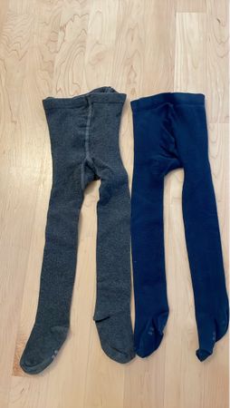 Plusbu Strumpfhosen 86 - 92 grau & blau Top perfekt Kita