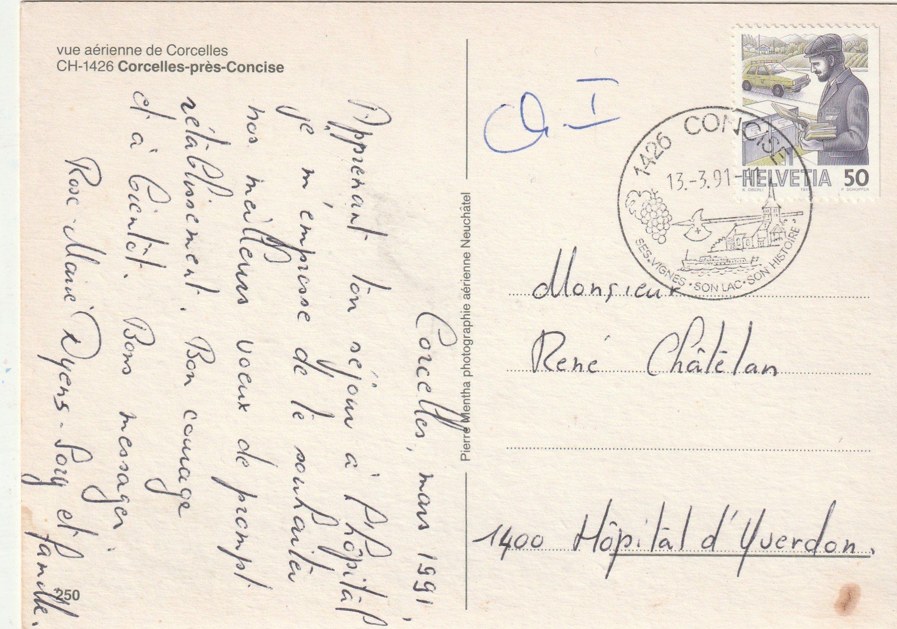 Cartoline postali: Corcelle pres Cornices – Usato da Lumbrein venduto da made02 1