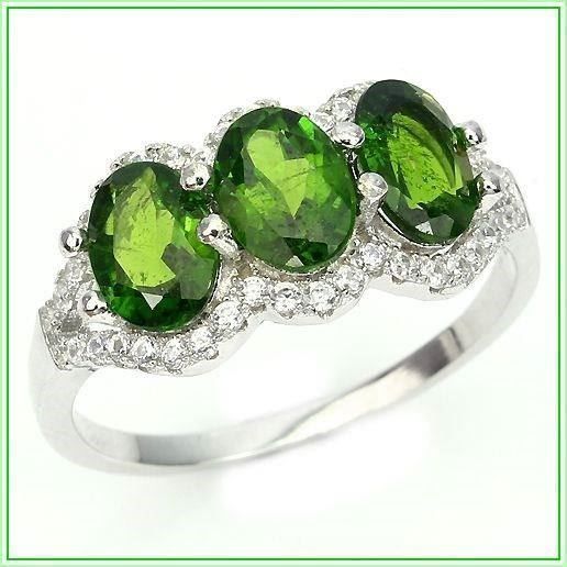 Anelli: ♛ Chromdiopsid 925 Silberring – Nuovo e nell'imballaggio originale da Oberglatt ZH venduto da Hot-Spot