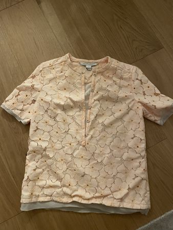 Diane von Furstenberg Spitze Bluse Gr 4 / 34  Top