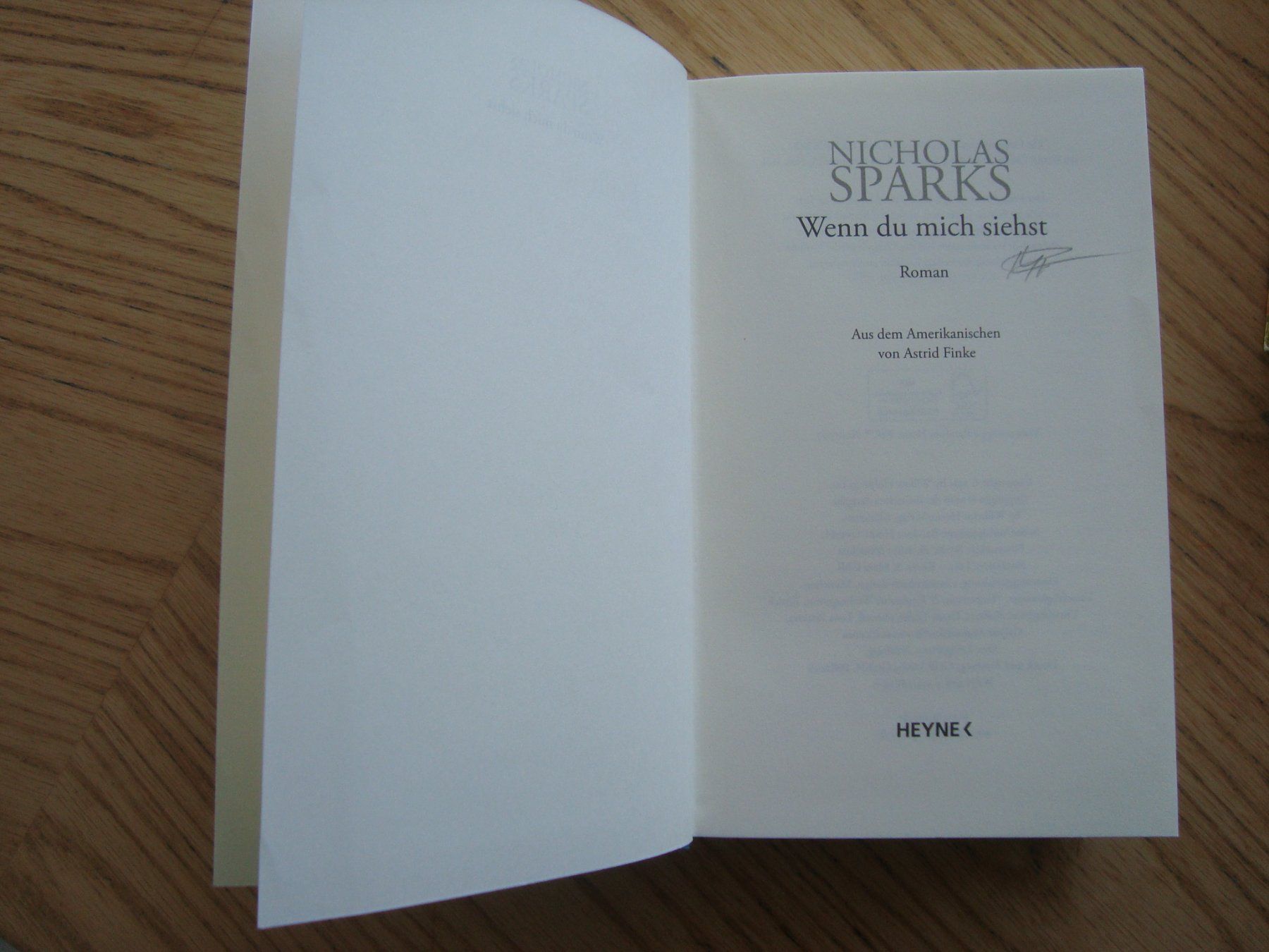 Libri: Nicholas Sparks (2 Bücher) – Usato da Aesch LU venduto da wysshan 3