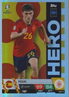 EURO 2024 Topps MATCH ATTAX HERO ESP 9 PEDRI foil