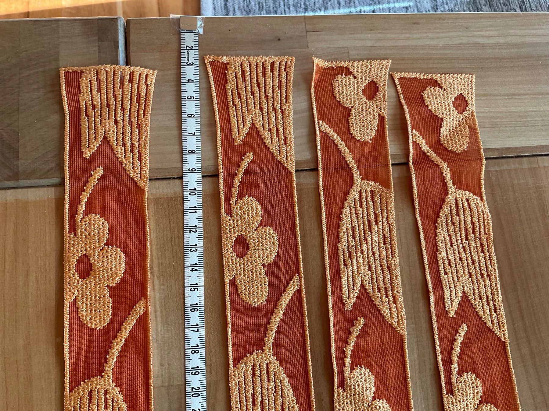 Tessuti: Textil Band 4 er Set / Orange – Usato da Rümlang venduto da euqinom16 4