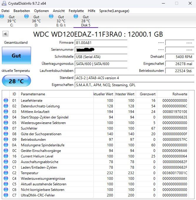 Western Digital Disques durs: 12TB Externe HDD – D'occasion à Zürich par kiwi2024