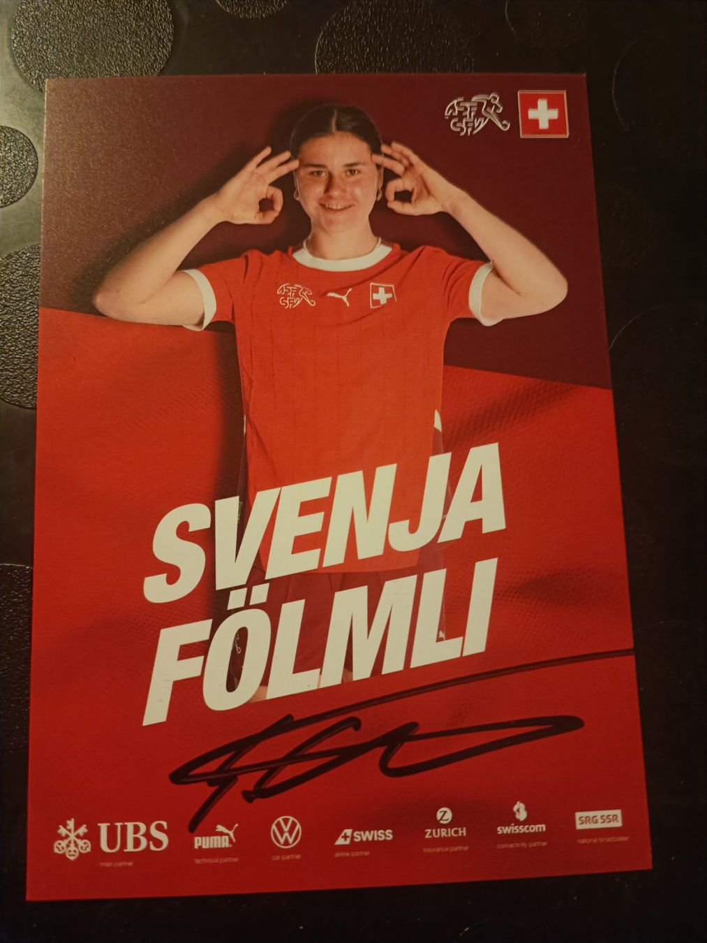 Autogramme: Svenja Fölmli - handsigniert SFV Karte  ⚽🇨🇭🇨🇭 – Gebraucht aus Menziken von Artographs