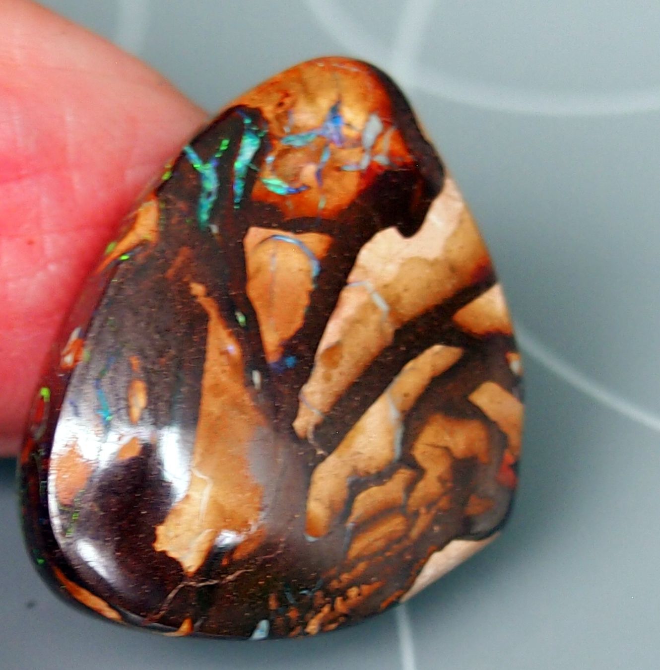 Edelsteine: 23,2 ct. Koroitopal brillierenden Opalvenen – Neu und originalverpackt aus Reinach BL von blumarco 4