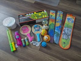 Sommer-Spiele-Set für Kinder: Roundnet, Drachen, Bälle! NEU