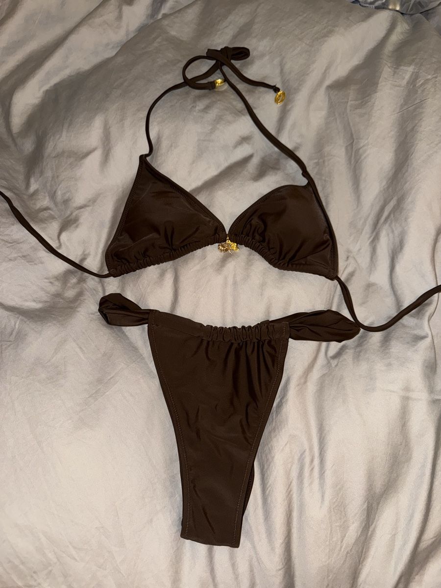 Shein Costumi da bagno & Bikini: Bikini set braun, M - neu – Nuovo e nell'imballaggio originale da Steinhausen venduto da viivii02 2