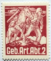 Soldatenmarke 2.WK, Gebirgs Artillerie Abt 2, Wi Art 36