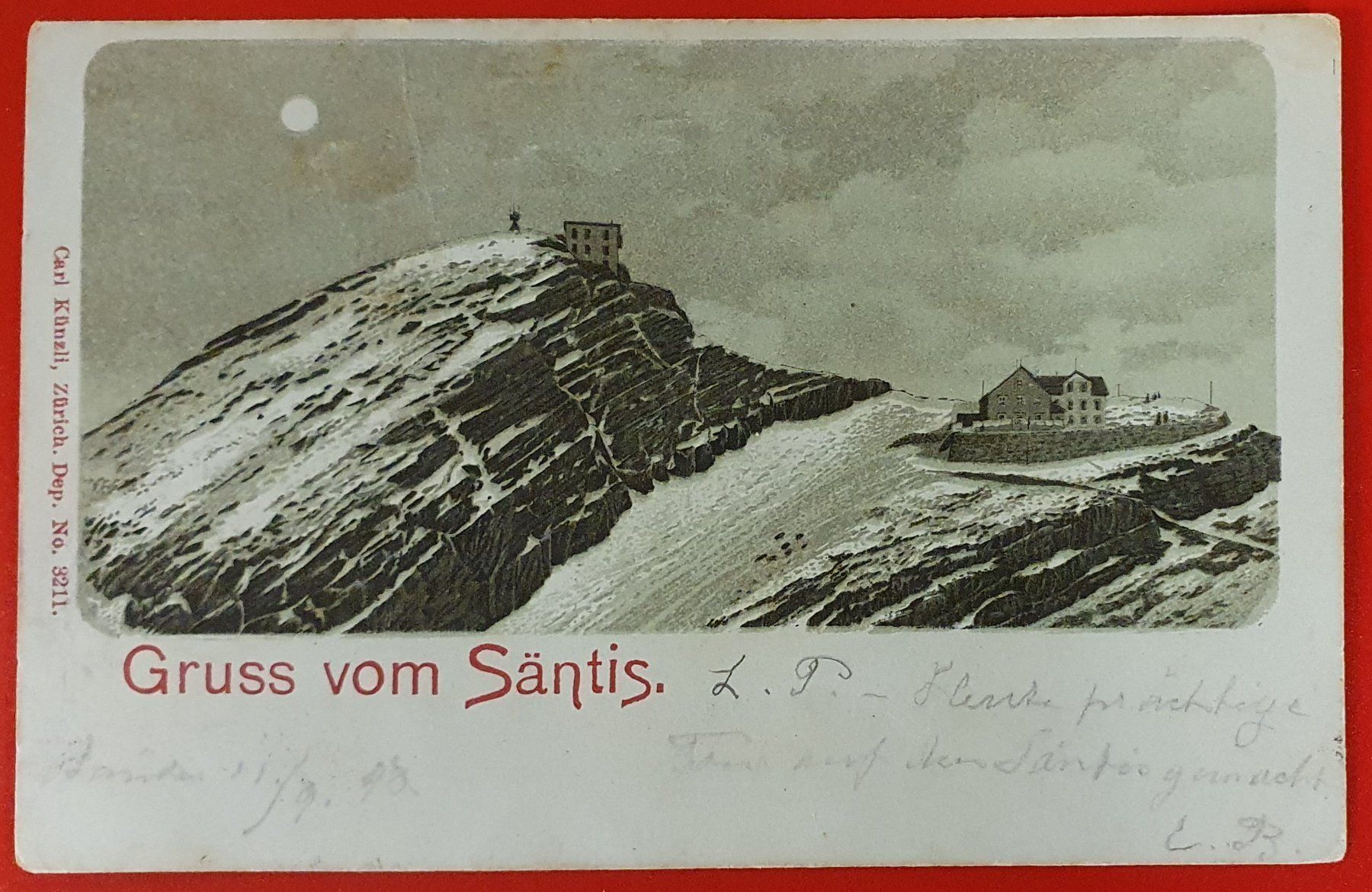 Cartoline postali: Gruss von Säntis 1898 – Usato da Kreuzlingen venduto da Rschweiz1