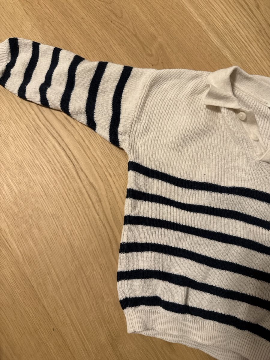 H&M Maglioni & Felpe: Leichtes, gestreiftes Baumwollpullov, Top Zustand, Gr 74 – Nuovo (secondo la descrizione) da Sonnental venduto da sop_9scm 1
