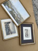 3 Bilder Zürich Motive Goldrahmen 