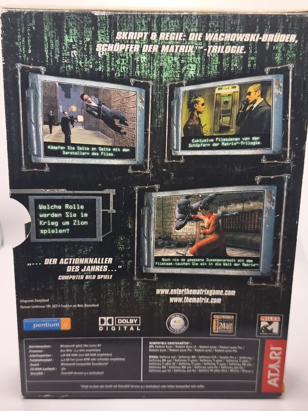 Microsoft Jeux: Jeu PC CD-ROM Enter the Matrix Atari en bon état – D'occasion à Conthey par Th3gr4yf0x 2