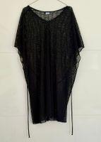 Badeumhang /Poncho/Tunika AMONEA schwarz luftig (one size)