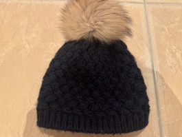 Woolrich Mütze mit Echtfell, 55-57cm, NP 139 Fr