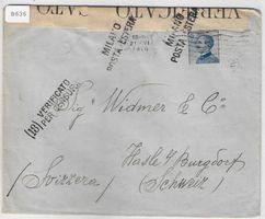 Zensur-Brief Firenze 21.VI. 1916 nach