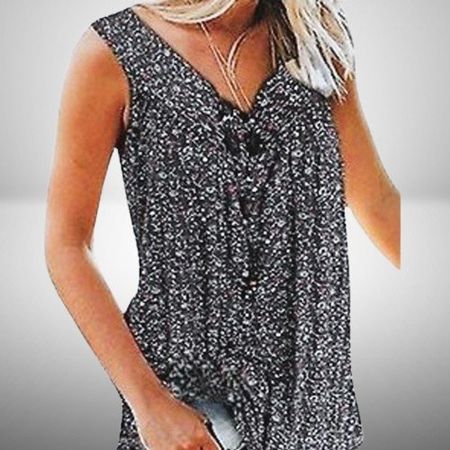 🌸 Stylische ärmellose Tunika mit Blumen-Print 🌸💫
