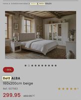 Bett ALBA 160×200 inkl. Lattenrost  wie neu  200 CHF VB
