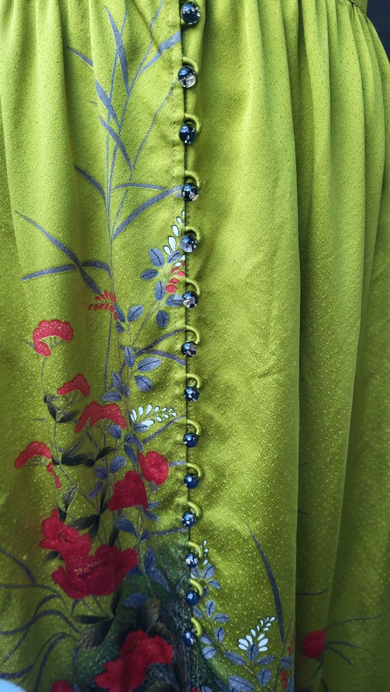 Vestiti: Robe en soie olive – Nuovo (secondo la descrizione) da Fribourg venduto da VictoriaShop7 6