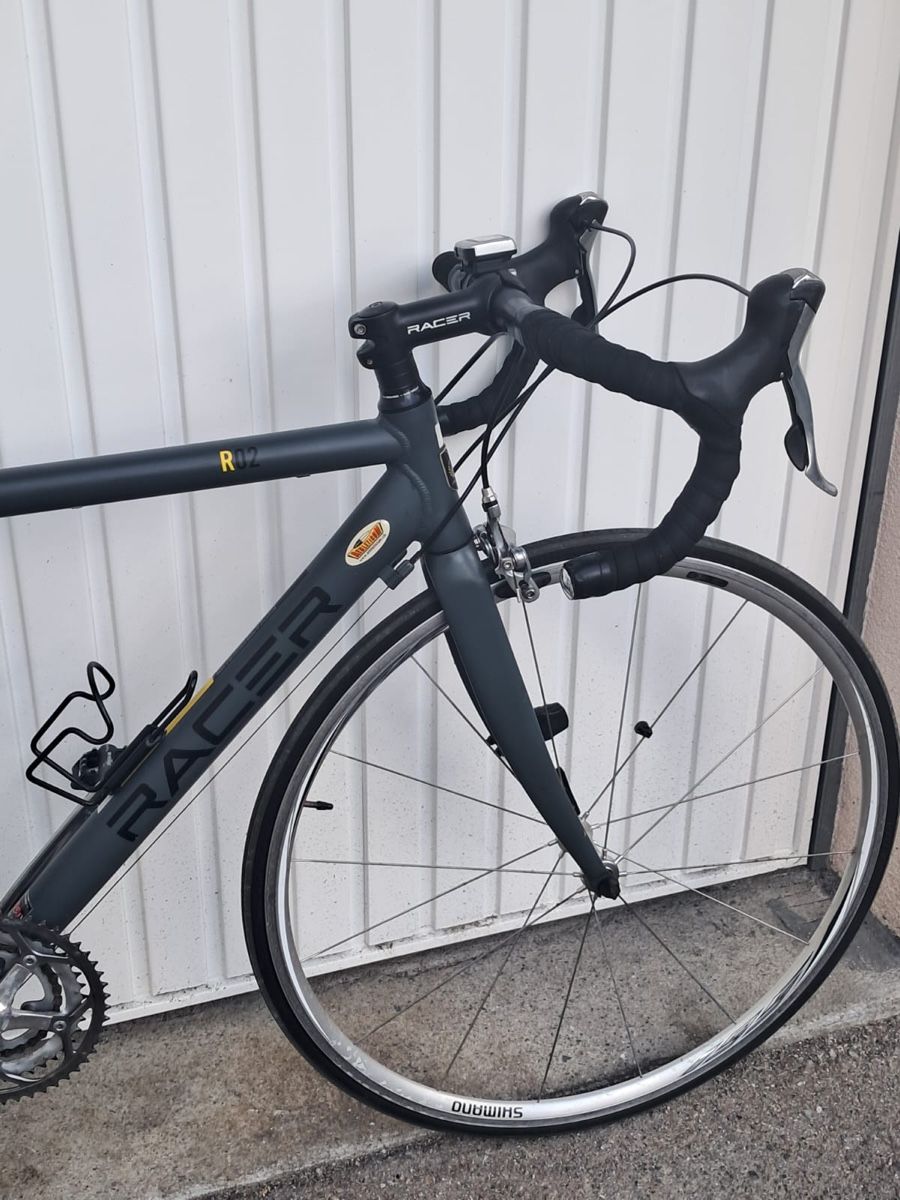 Biciclette: Vélo de route gris de la marque Racer – Nuovo (secondo la descrizione) da Bulle venduto da Sammobil 1