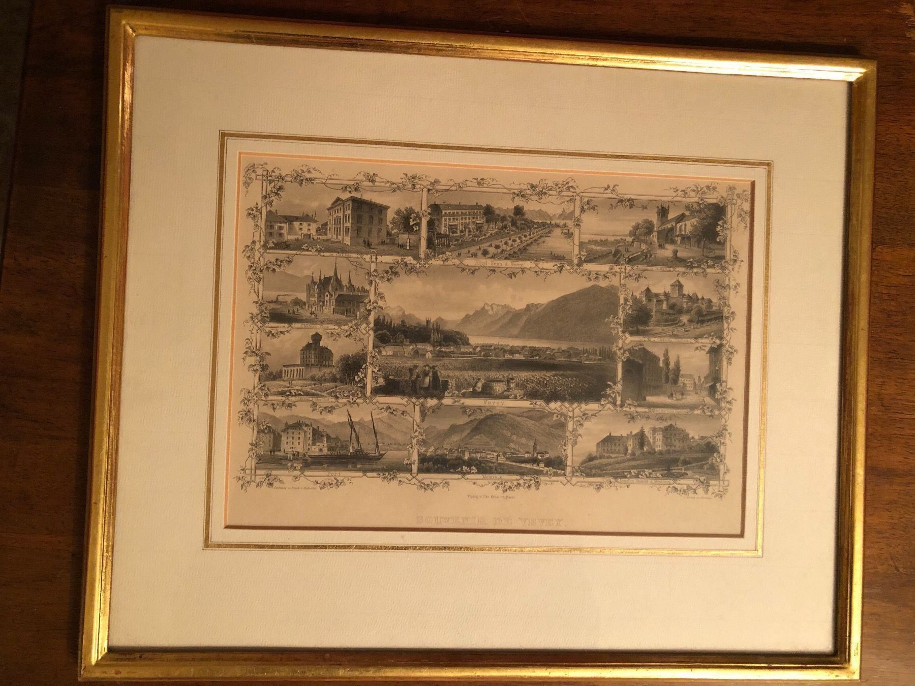 Poster & Bilder: Souvenir de Vevey.Verlag Chr.Krüsi,Basel – Gebraucht aus Wald ZH von mlnt 2