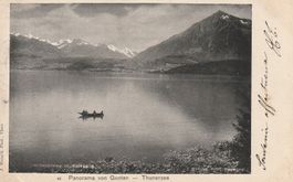 AK Gunten - Thunersee - gel. 1.9.1901