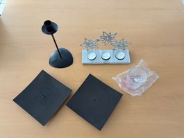 Lot bougeoirs décoratifs - Set dekorativer Kerzenhalter