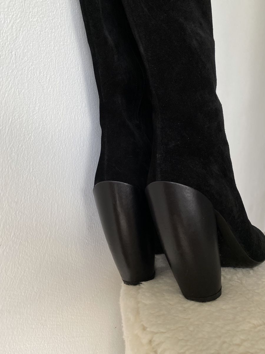Scarpe da donna: Pollini Black Suede Knee High Boots, Size 36 – Usato da Münchringen venduto da loo_b7bd 4